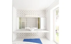 Badrumslampor Vägg<Rendl Marina LED Vägglampa Krom 120cm 25W IP44 3000K