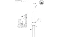 PR Home Markfäste 220 För Luton, 600mm* Pollare & Grindlyktor