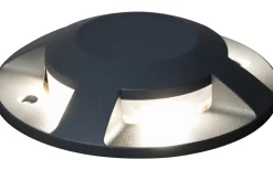 Decklights Led<Konstsmide Markspot LED 12W 4-väg Ovanpåliggande Antracit IP65
