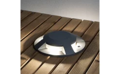 Decklights Led<Konstsmide Markspot LED 12W 4-väg Ovanpåliggande Antracit IP65