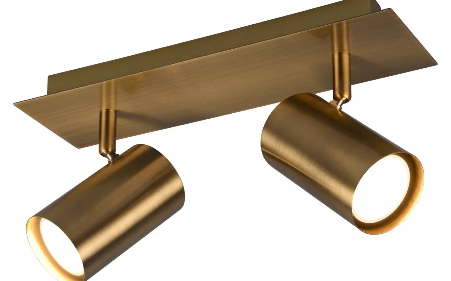 Takspot Med 2 Lampor<Trio Lighting Marley Spotlight 2-delad GU10 antikmässing