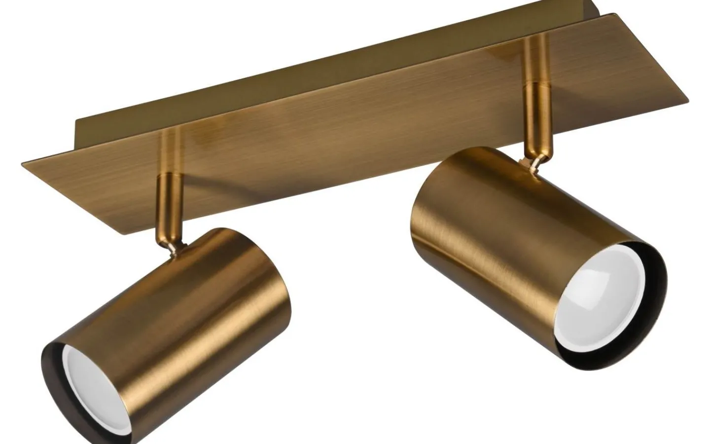 Takspot Med 2 Lampor<Trio Lighting Marley Spotlight 2-delad GU10 antikmässing