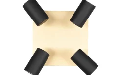 Marley Spotlight 4-delad GU10 svart/guld