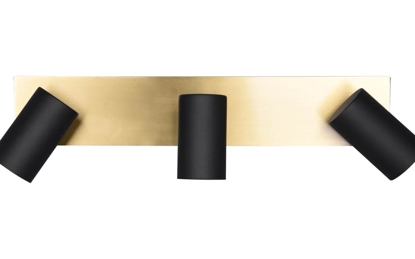 Avlånga Takspotlights|Takspot Med 3 Lampor<Trio Lighting Marley Spotlight 3-delad GU10 svart/guld