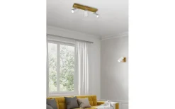 Avlånga Takspotlights|Takspot Med 3 Lampor<Trio Lighting Marley Spotlight 3-delad GU10 matt vit/trä