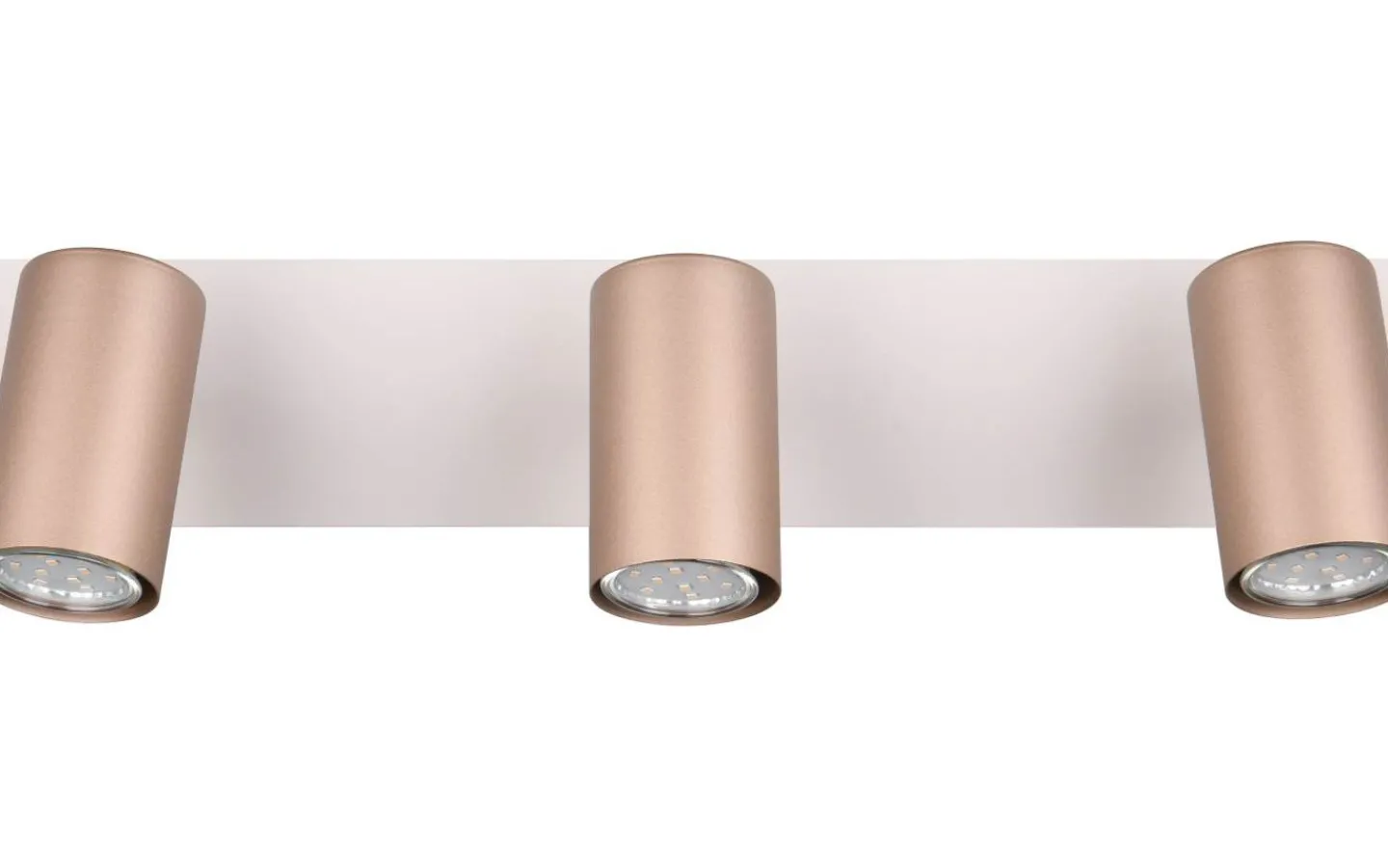 Trio Lighting Marley Spotlight 3-delat GU10 kaffebrun/mattvit* Avlånga Takspotlights|Takspot Med 3 Lampor