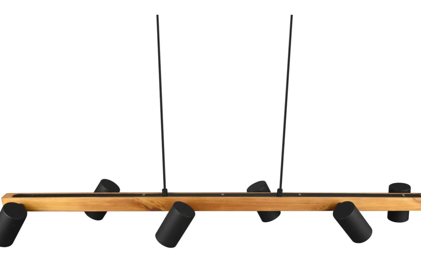 Avlånga Taklampor<Trio Lighting Marley Takpendel 6 st 115cm GU10 matt svart/trä