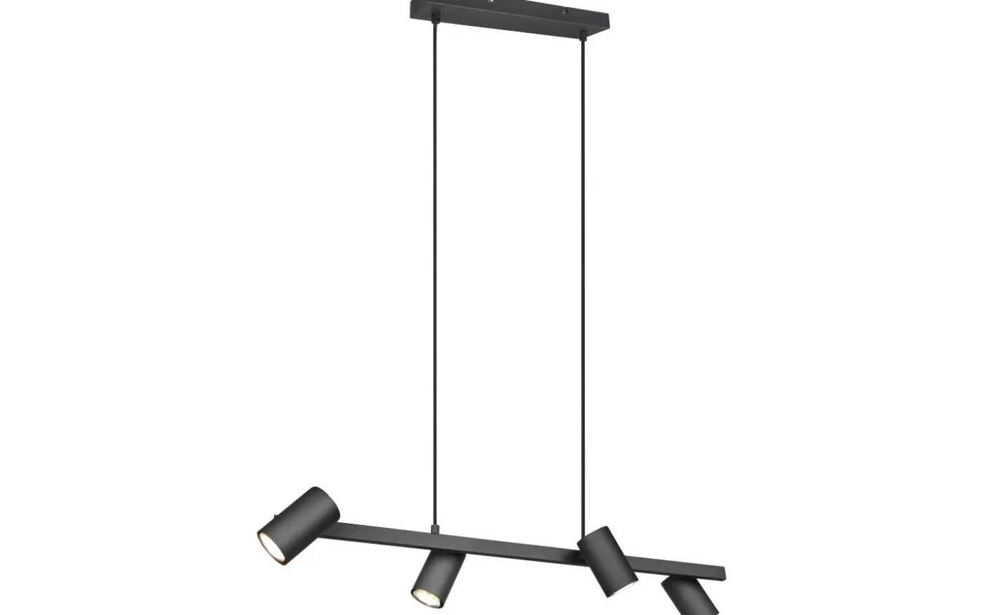 Marley Takpendel 4-delat 80cm GU10 mattsvart