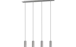 Avlånga Taklampor<Trio Lighting Marley Takpendel 4-delat 75cm GU10 borstat stål