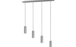 Avlånga Taklampor<Trio Lighting Marley Takpendel 4-delat 75cm GU10 borstat stål