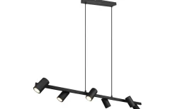 Marley Takpendel 6-delat 115cm GU10 mattsvart