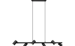 Marley Takpendel 6-delat 115cm GU10 mattsvart