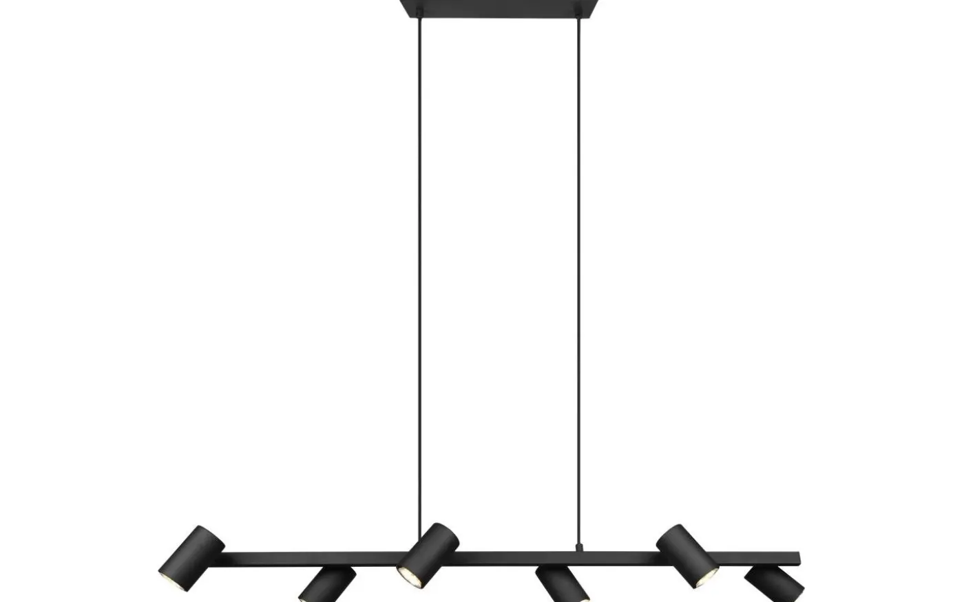 Marley Takpendel 6-delat 115cm GU10 mattsvart