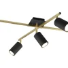 Trio Lighting Marley Takspotlight 5-delad GU10 svart/guld* Takspot Med Minst 4 Lampor