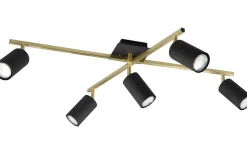 Trio Lighting Marley Takspotlight 5-delad GU10 svart/guld* Takspot Med Minst 4 Lampor