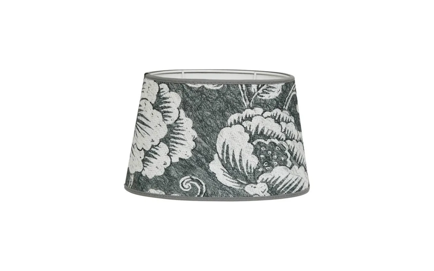 Hallbergs Marmorata Lampskärm Oval 25cm Grå* Mönstrade Lampskärmar|Ovala Lampskärmar
