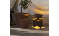 Solcellslampor Dekoration|Visa Alla Solcellslampor<Star Trading Marron Solcellsdriven Golvlampa 25cm Brun