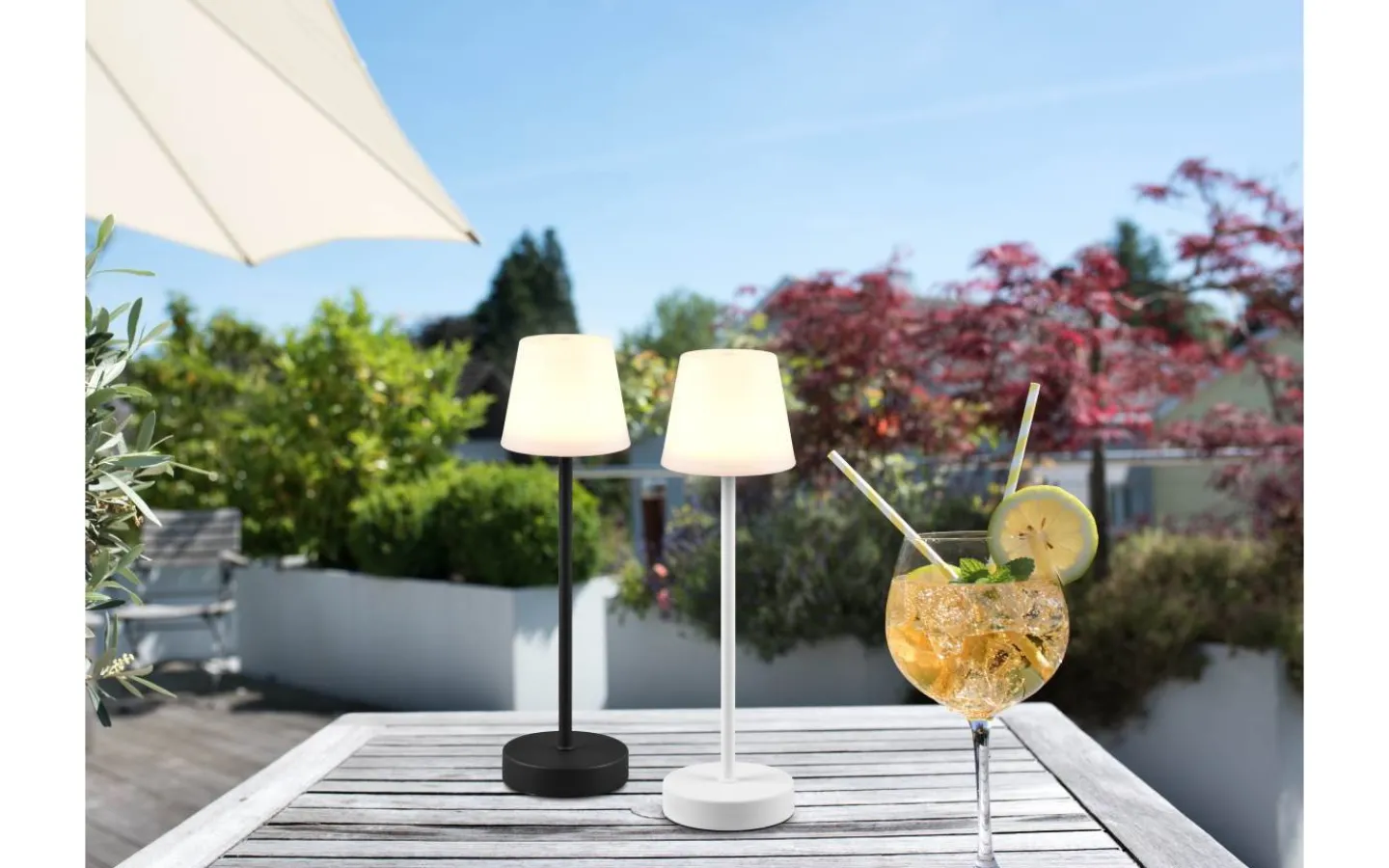 Uppladdningsbara Lampor Utomhus|Uppladdningsbara Lampor Utomhus<Reality Martinez Laddbar Bordslampa Mattvit IP44