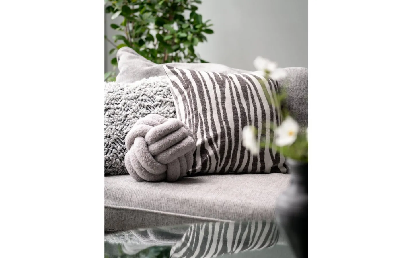 Fyllda Kuddar<Svanefors Marty Kudde M Grå 45x45cm