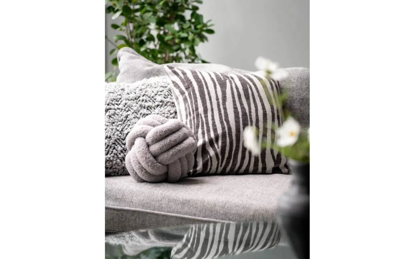 Kuddfodral<Svanefors Marty Kuddfodral Grå 45x45cm