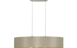 Maserlo Taklampa 100cm Taupe/Guld