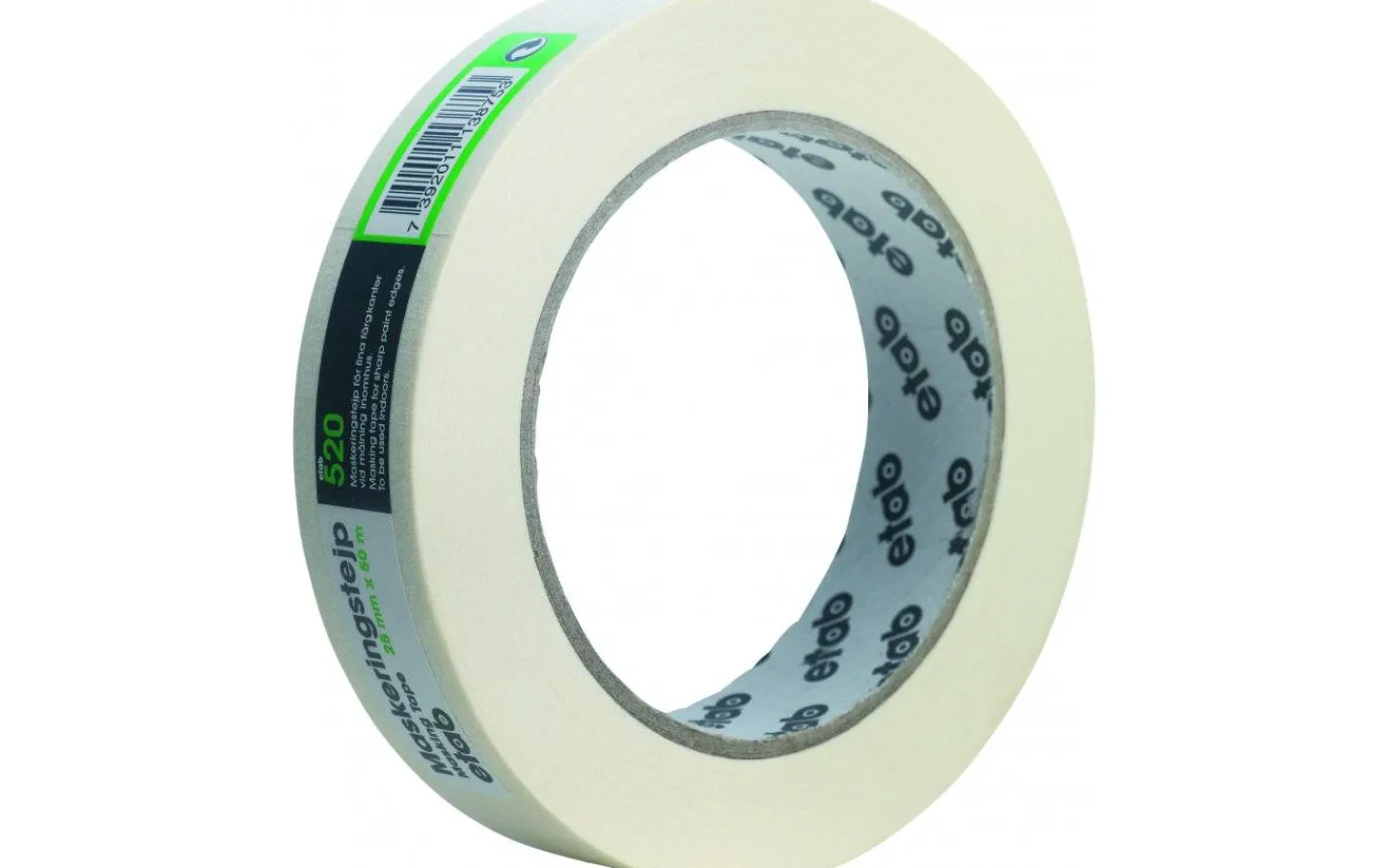 Malmbergs Maskeringstejp, Vit, Bredd 25 mm* Isolermaterial