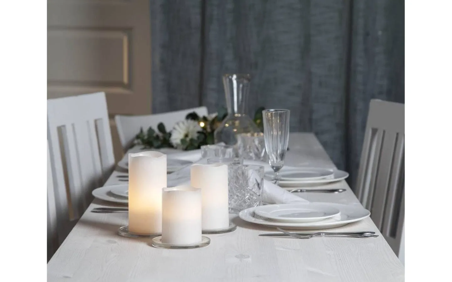 Blockljus Inomhus|Blockljus Inomhus<Star Trading May Batteridrivna Blockljus m. Fjärrkontroll 3-pack Vit