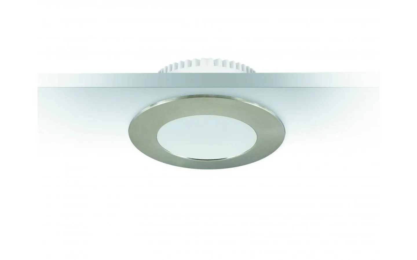 Downlights, Spotlight|230V Led Spotlights<Malmbergs MD-232 Downlight 3000K 10W Satin 230V IP44