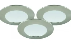 Malmbergs MD-232 Downlight 3000K 3x10W, Satin 230V IP44 3-Pack* Downlights, Spotlight|230V Led Spotlights