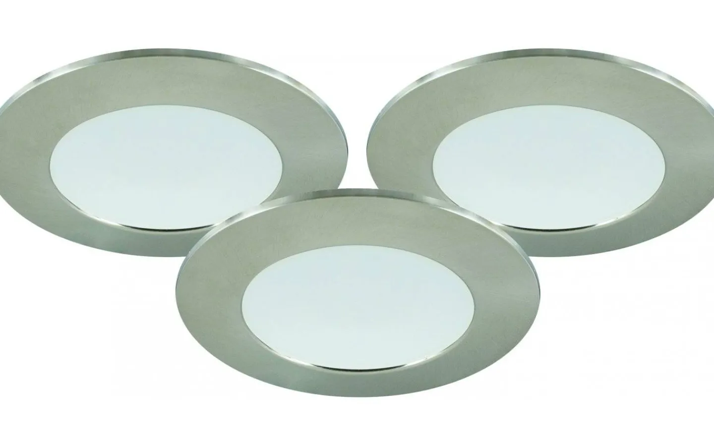 Malmbergs MD-232 Downlight 3000K 3x10W, Satin 230V IP44 3-Pack* Downlights, Spotlight|230V Led Spotlights