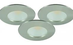 Malmbergs MD-231 Downlight 3000K 3x5W Satin 230V IP44 3-Pack* Downlights, Spotlight|230V Led Spotlights