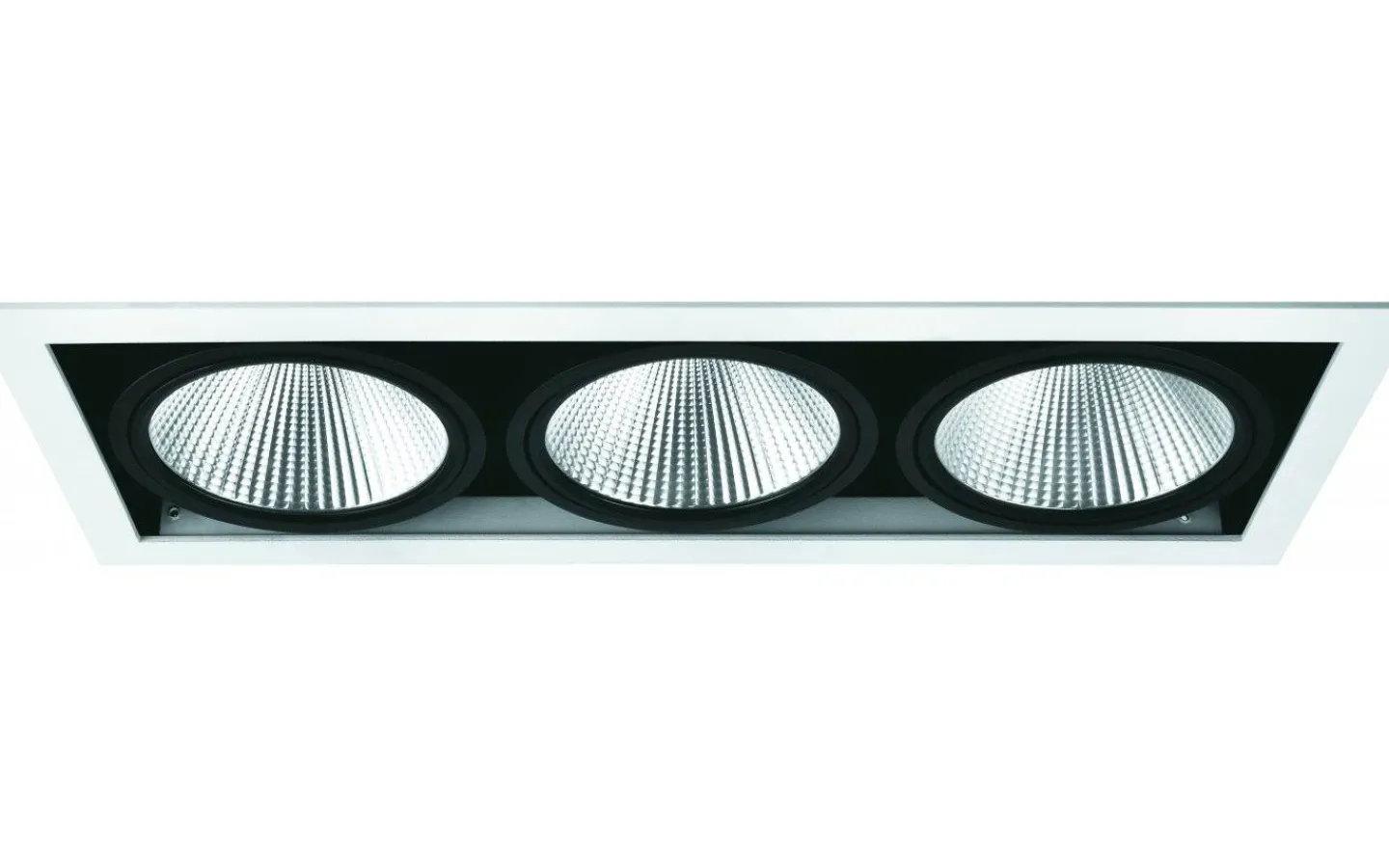 Downlights, Spotlight|230V Led Spotlights<Malmbergs MD-251 Downlight 3000K 3x10W Vit/Svart 230V IP21