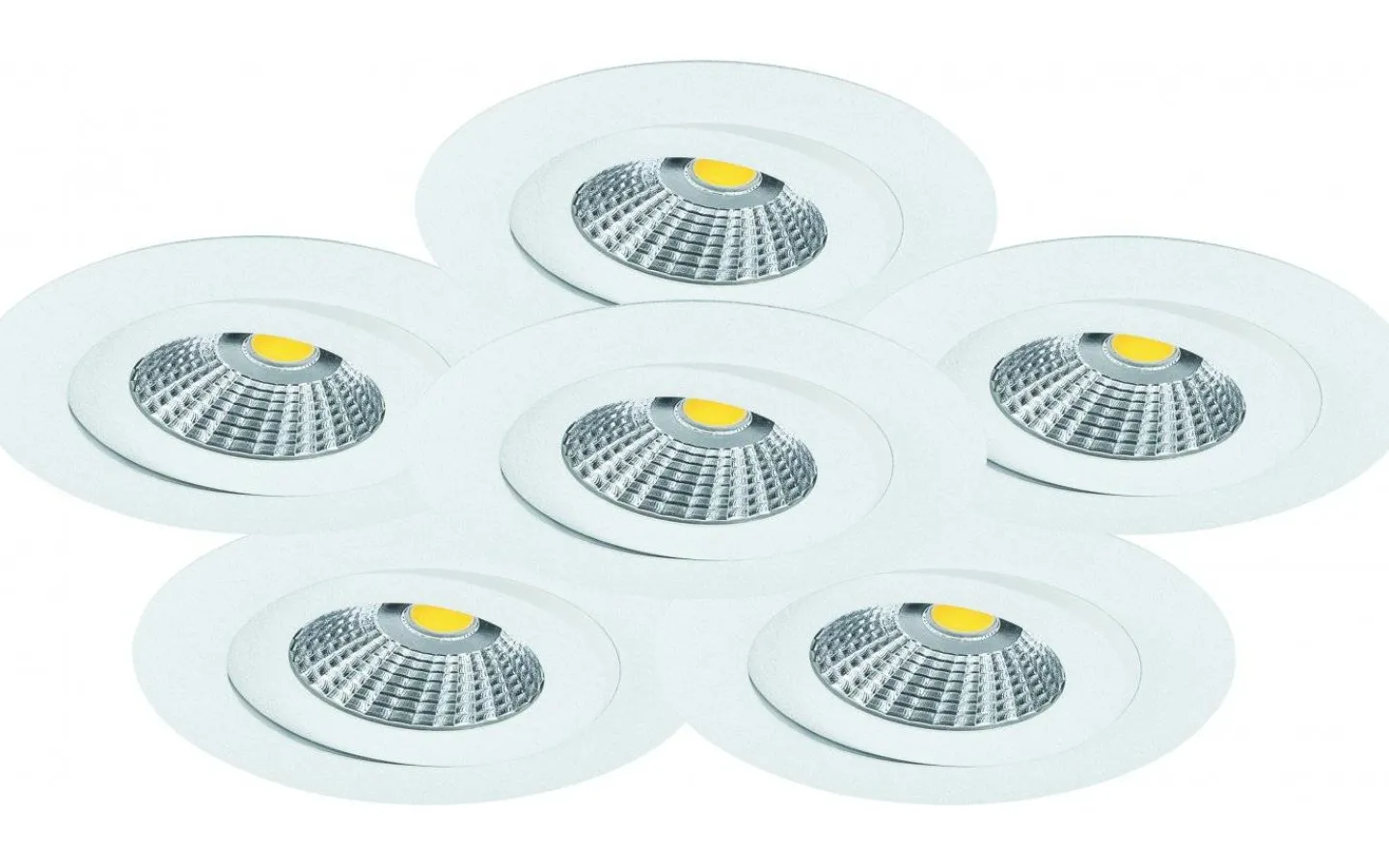 Downlights, Spotlight|230V Led Spotlights<Malmbergs MD-360 LED-downlightset, 6x6W, 2700K, IP44