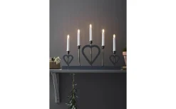 Visa Alla Adventsljusstakar|Adventsljusstakar 31-60 Cm<Markslojd Melissa Adventsljusstake 5L 36cm Grå/Mässing