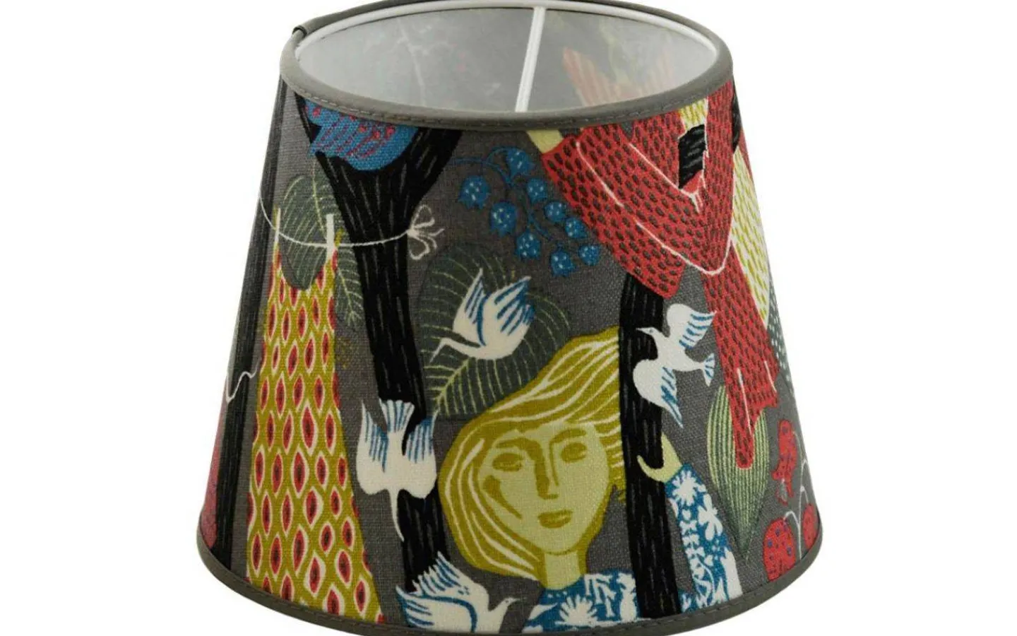 Mönstrade Lampskärmar<Hallbergs Melodi Lampskärm Ø17cm Grå Stig Lindberg
