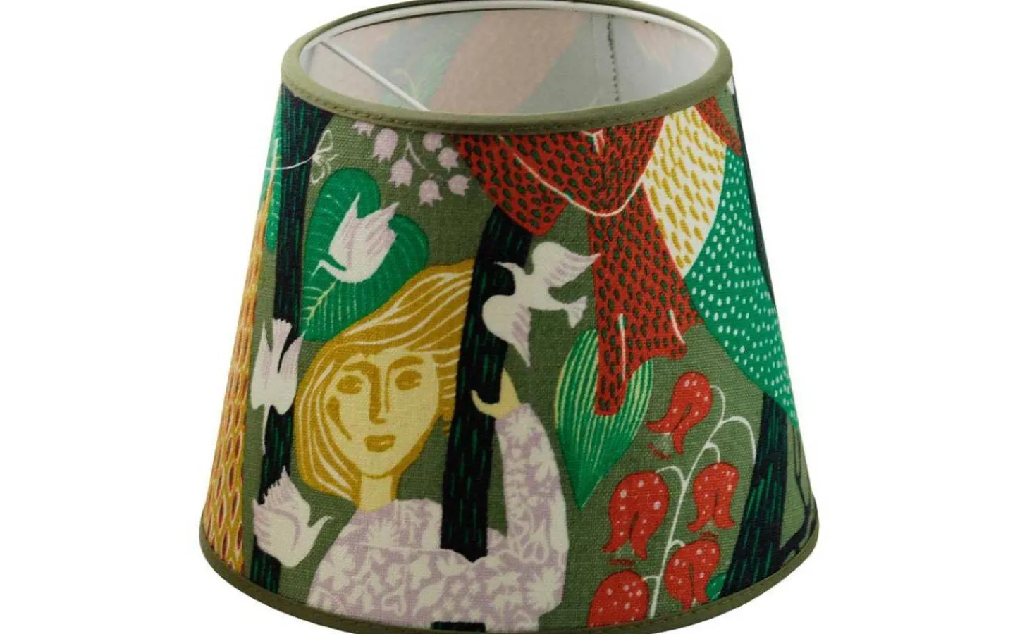 Mönstrade Lampskärmar<Hallbergs Melodi Lampskärm Ø17cm Grön Stig Lindberg