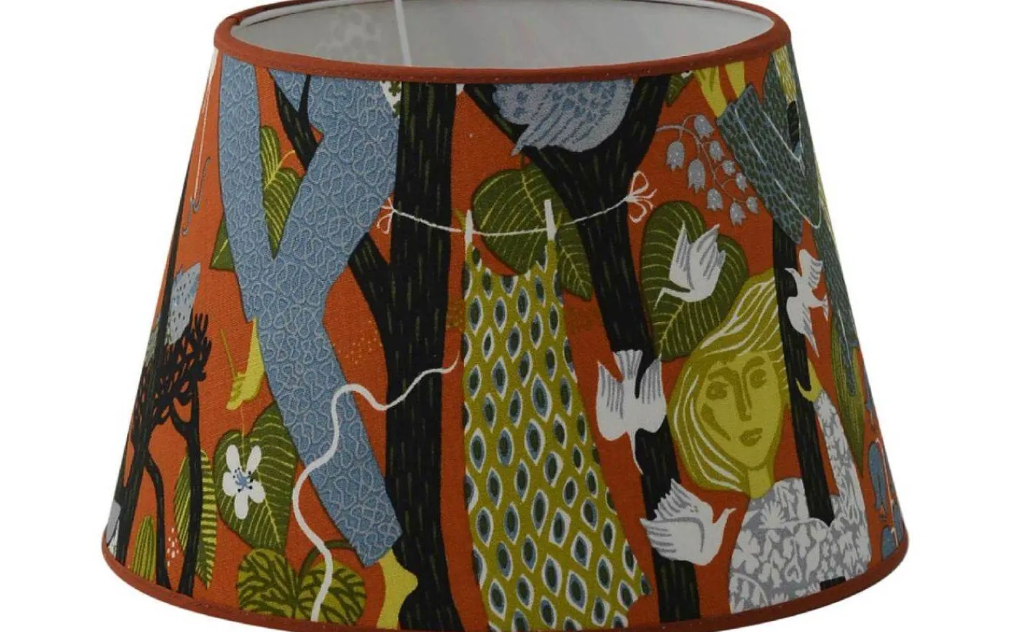 Mönstrade Lampskärmar<Hallbergs Melodi Lampskärm Ø36cm Orange Stig Lindberg