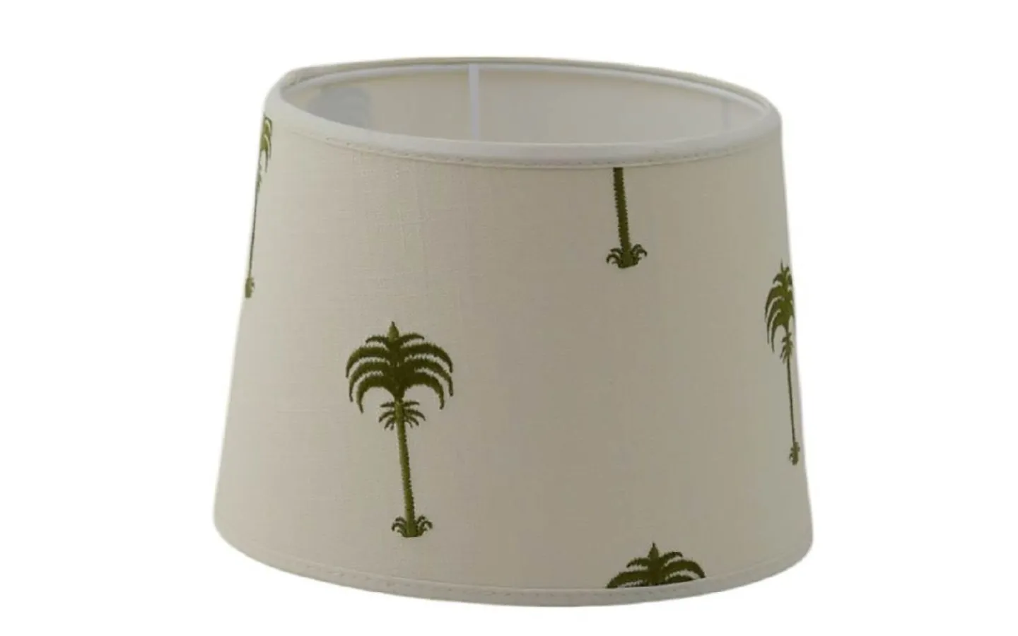 Hallbergs Menara Lampskärm Ø24cm Olive by Clark & Clark* Mönstrade Lampskärmar