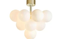 Sovrum|Hall & Trappa<Markslojd Merlot Plafond 56cm Mässing/Opal