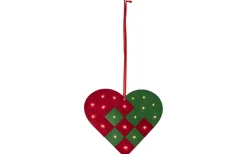 Batteri Julpynt Inomhus|Julpynt Inomhus<Star Trading Merry Hängande Dekoration 22cm Röd/Grön