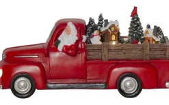 Star Trading Merryville Bil 29cm Röd* Julbyar Och Figurer|Batteri Julpynt Inomhus