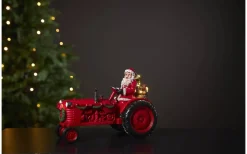 Star Trading Merryville Traktor 29cm Röd* Julbyar Och Figurer|Batteri Julpynt Inomhus