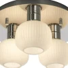 Messina Plafond 28cm Krom/Vit IP44