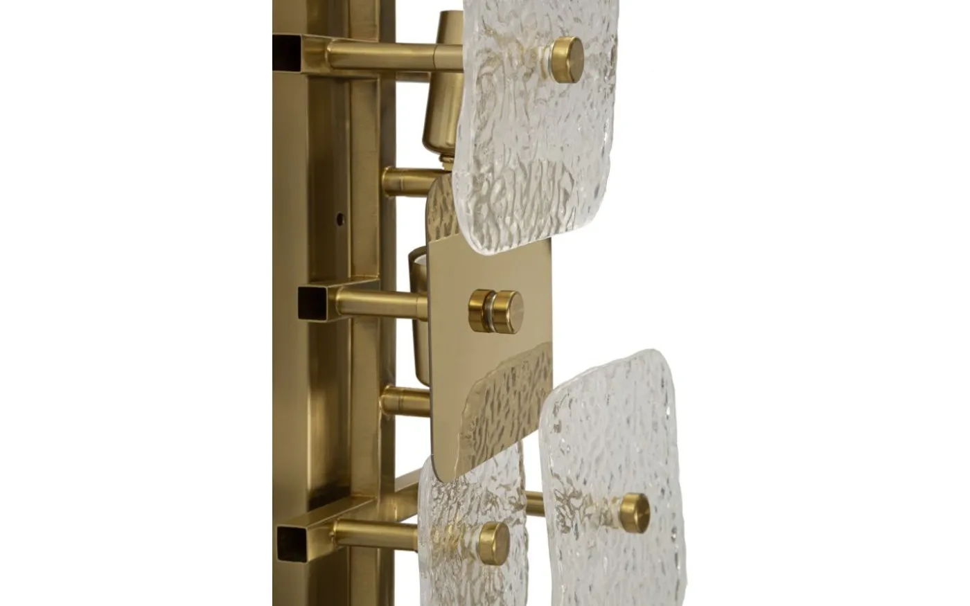 Metro Vägglampa Glas 76cm Guld