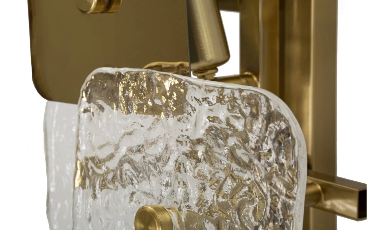 Metro Vägglampa Glas 76cm Guld