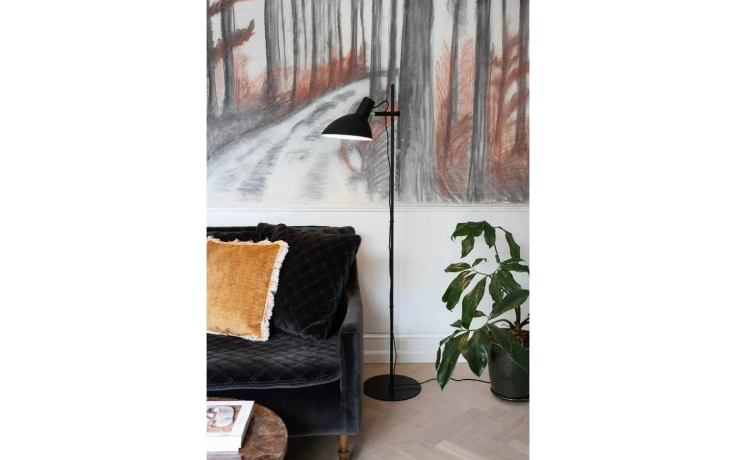 Halo Design Metropole Golvlampa 1L 150cm Svart* Golvläslampor