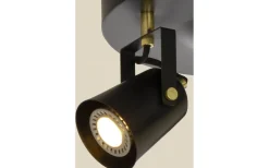 Runda Takspotlights|Takspot Med 3 Lampor<Aneta Metz Takspotlight 25cm 3L Svart/Matt Mässing