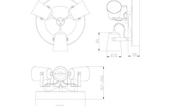 Metz Takspotlight 25cm 3L Vit/Stål