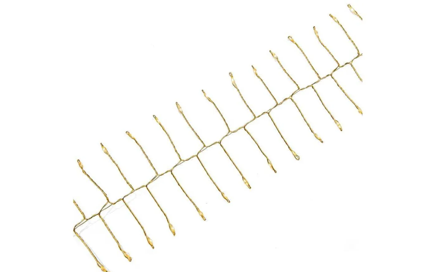 Microcluster Batteridriven Ljusslinga 1m Mässing Amber