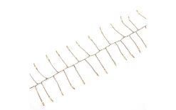 Microcluster Batteridriven Ljusslinga 1m Koppar Amber